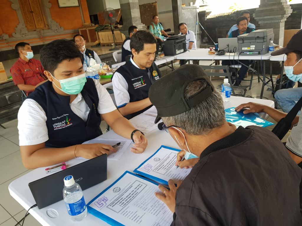 Pelaksanaan Program LaSerJet oleh BPN Badung di Banjar Tegal Luwih Dalung